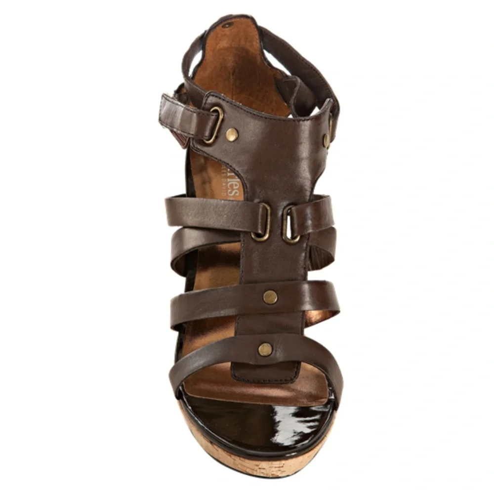 Charles by Charles David brown leather wedges